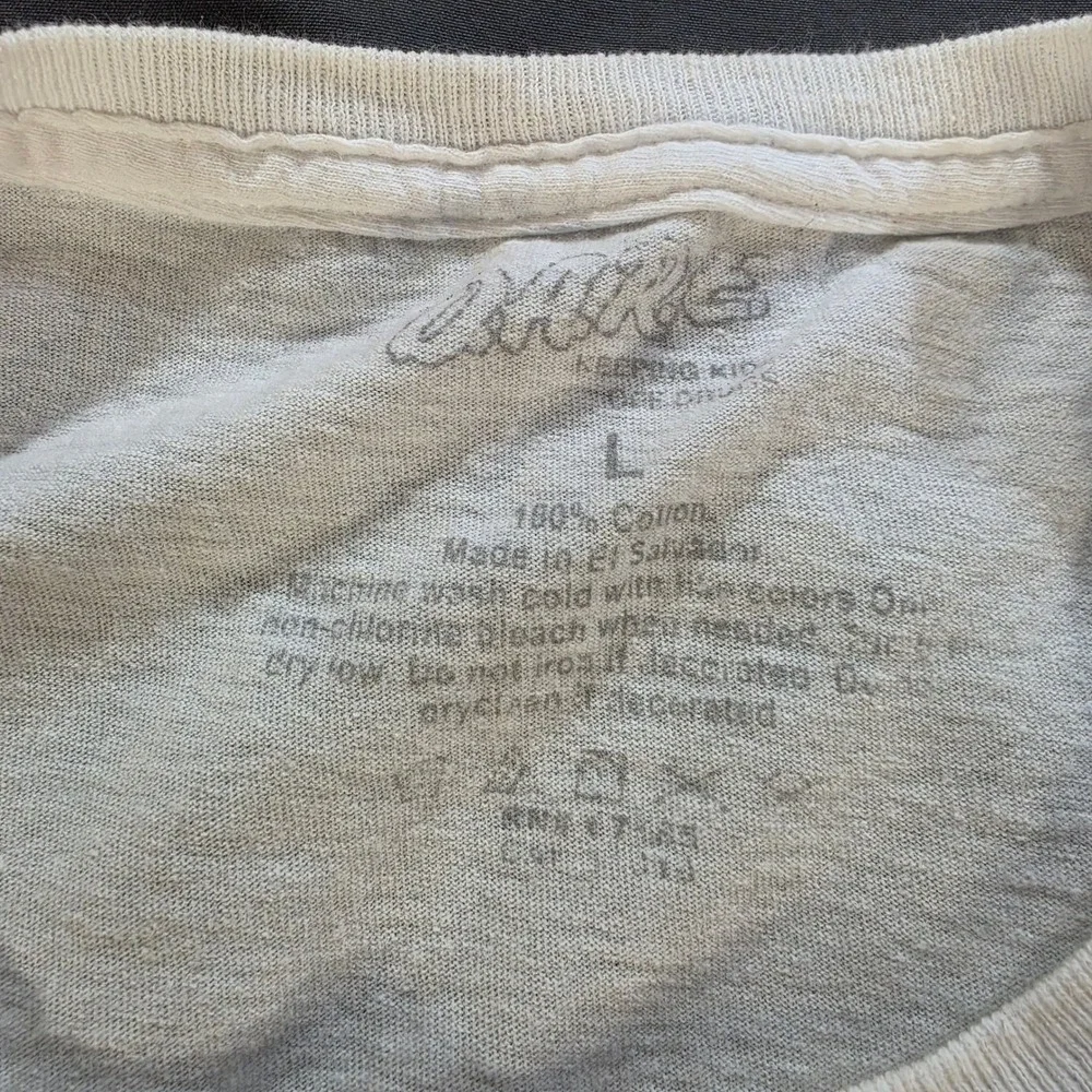 DARE Drugs Are Bad Retro Graphic T-Shirt White Mens Large Retro Cartoon Teacher